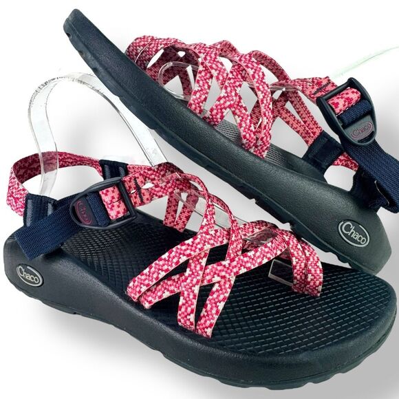 Chaco ZX2 Dual Strap Classic Sandals Toe Loop Ankle Strap Pink